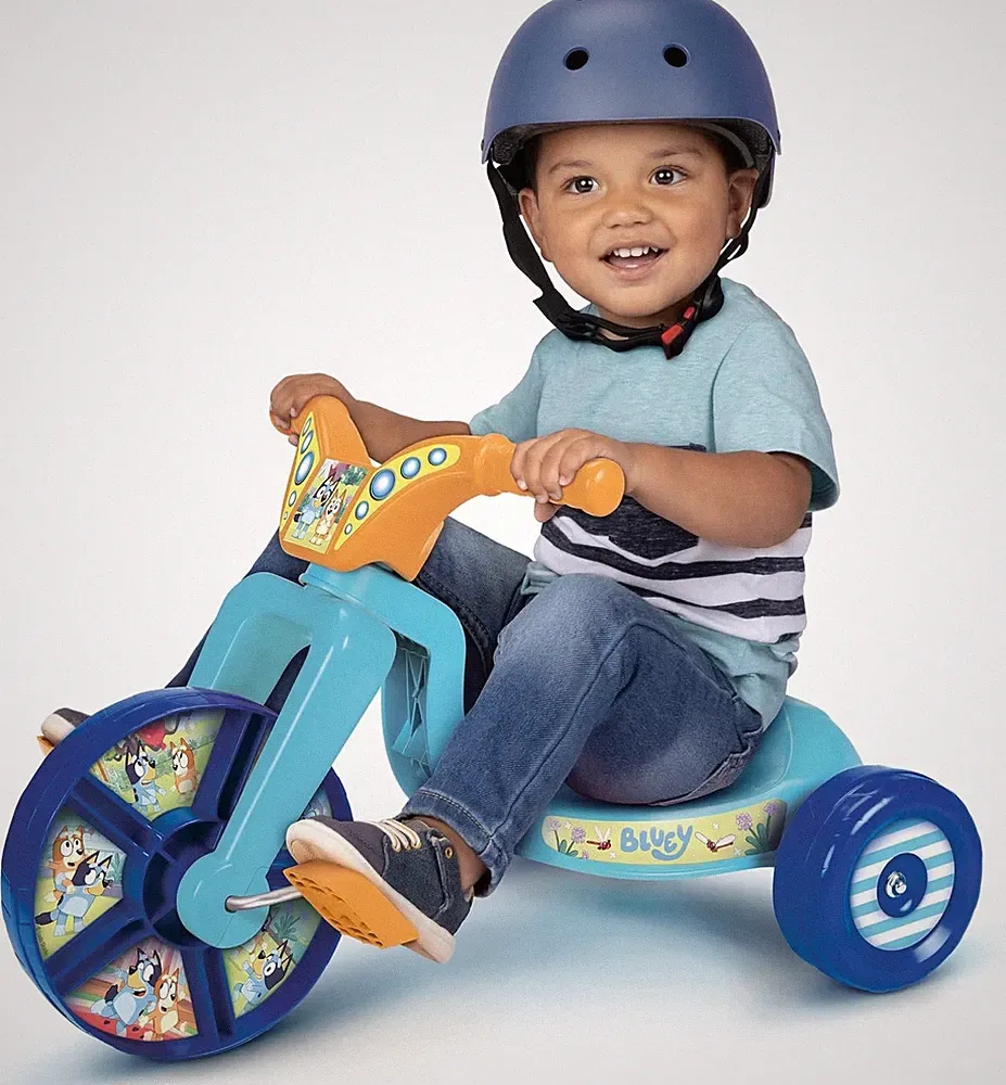 Bluey Toddler Kids Ride-On 8.5" Fly Wheels Junior Cruiser Tricycle Toddler Bike