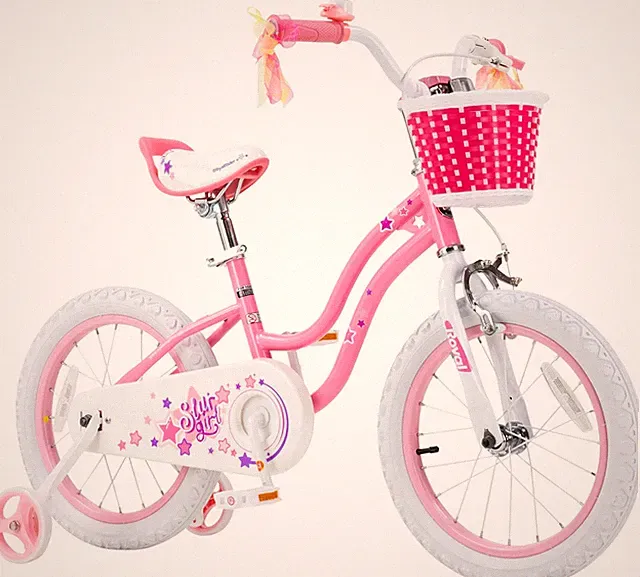 Girls Bike with Training Wheels, Stargirl Kids Bicycle 12 Inch Toddlers to Big K