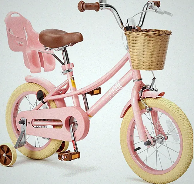 Glaf 12 Inch Bike with Training Wheels Age 2-12 Years Old Toddler Bike w/ Basket