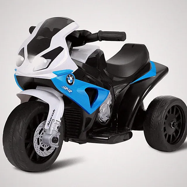 Kids Ride On Motorcycle BMW Licensed 6V Electric 3 Wheels Bicycle w/ Music Navy