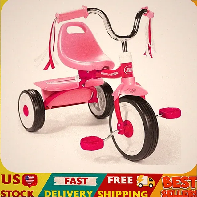 Radio Flyer Ready to Ride Folding Trike Toddler Tricycle Ages 1.5-3