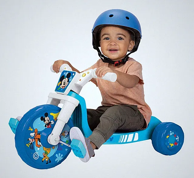 Ride-On 10 Fly Wheels Junior Cruiser Tricycle with Sounds - Toddler Bike Trike