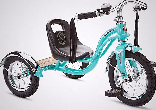 Roadster Bike for Toddler, Kids Classic Tricycle, Low Positioned Steel Trike Fra