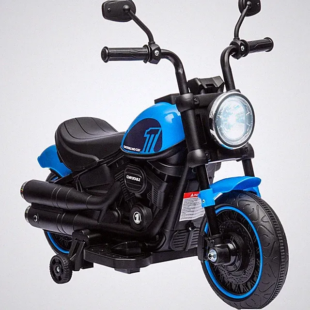 Toddlers Kids Boy's Battery Powered Indian Motorcycle Ride-on Toy Bike